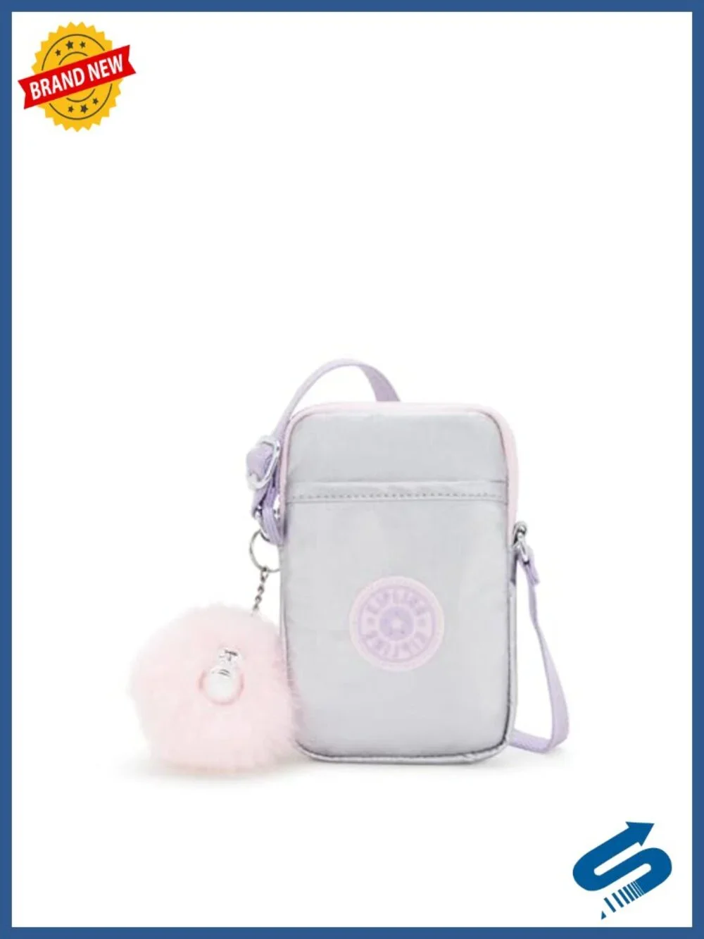 Lightweight Nylon Crossbody Mini Bag with Adjustable Strap, Phone Bag